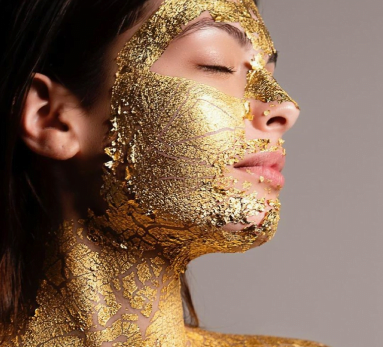 Holistic facial treatment at luxury Scottsdale spa featuring 24 karat gold, lymphatic drainage, facial sculpting, and organic skincare by celebrity aesthetician Cecilia Berkley at The Cecilia Berkley Holistic Spa near Pinnacle Peak.